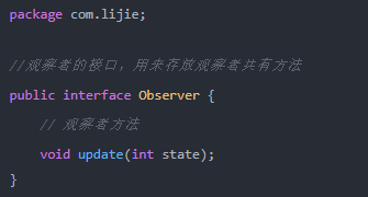 代碼實(shí)現(xiàn)觀(guān)察者模式1