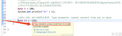 什么是Java數(shù)據(jù)類型轉換4